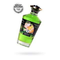 Масло для массажа Shunga Organic Exotic Green Tea, разогревающее, зелёный чай, 100 мл