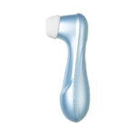Вакуум-волновой бесконтактный стимулятор клитора Satisfyer PRO 2, силикон, голубой, 15 см.