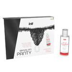 Набор Brazilian Panty Sliding Gel Strawberry + повязка (черная)